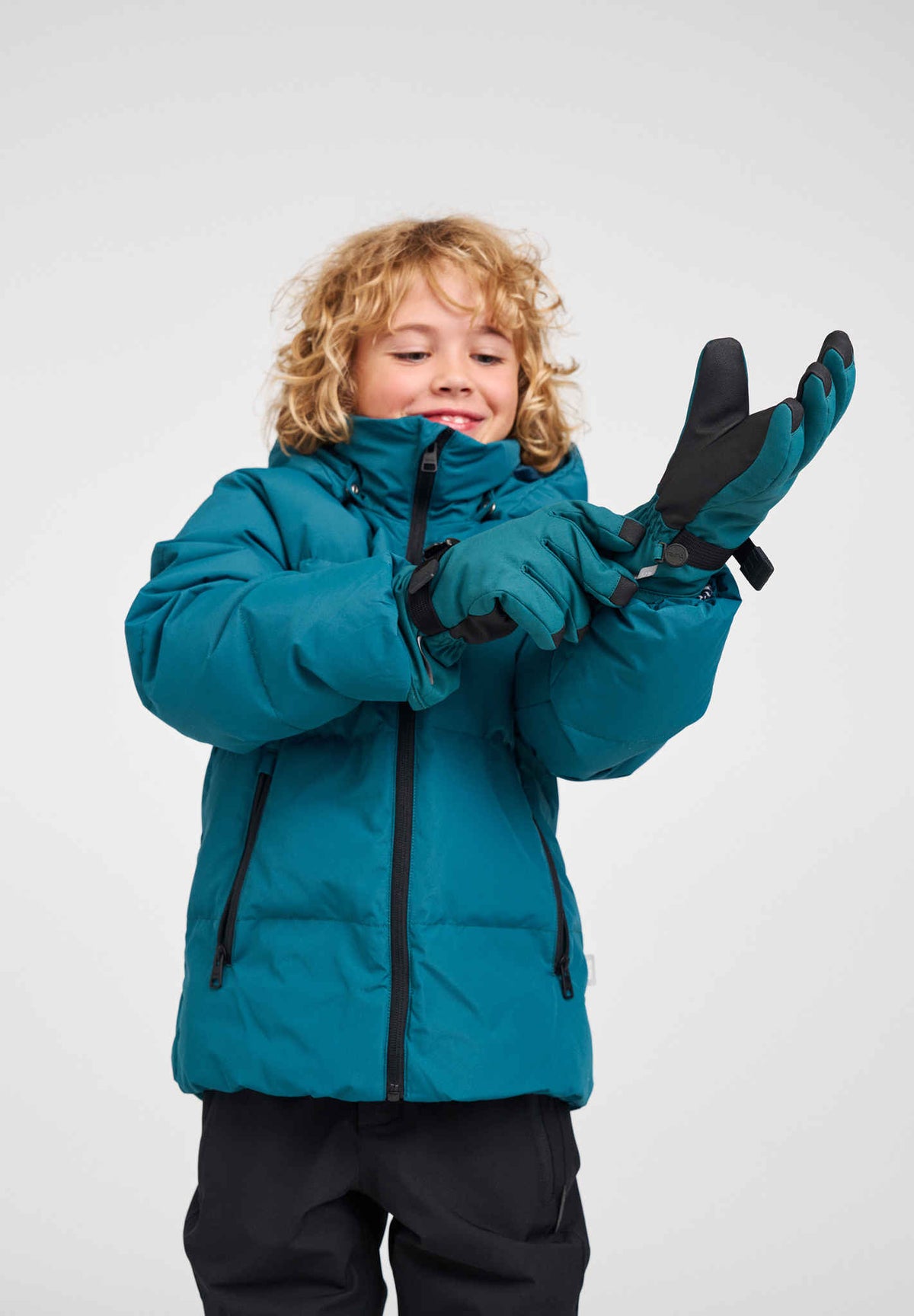 Reima Tartu ReimaTec Fingerhandschuhe Kinder - Dark Teal - Ansicht 5