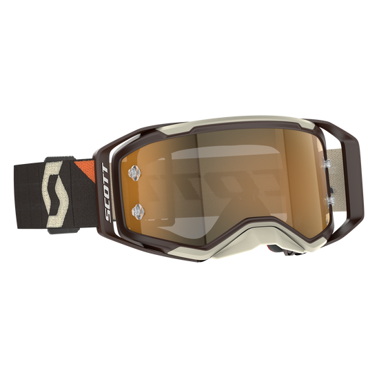 SCOTT 421478 – deep brown/beige / gold chrome works
