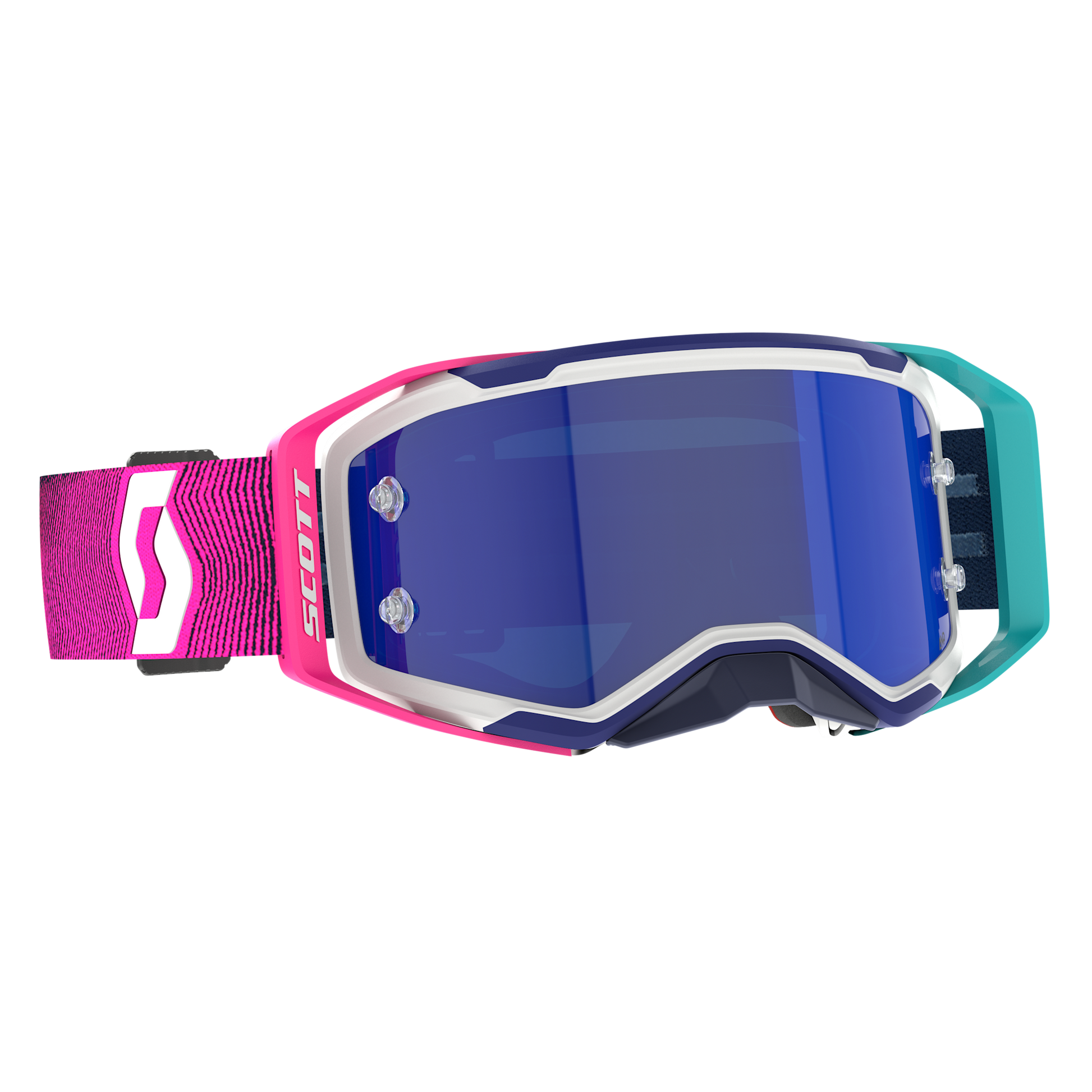 SCOTT 421478 – stealth blue/radiant pink / blue chrome works