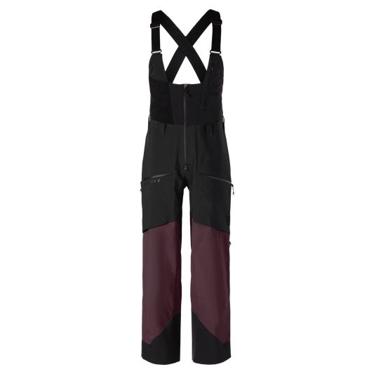 SCOTT Vertic GORE-TEX 3L Wintersporthose Unisex Black / Cocoa Red Vorderansicht