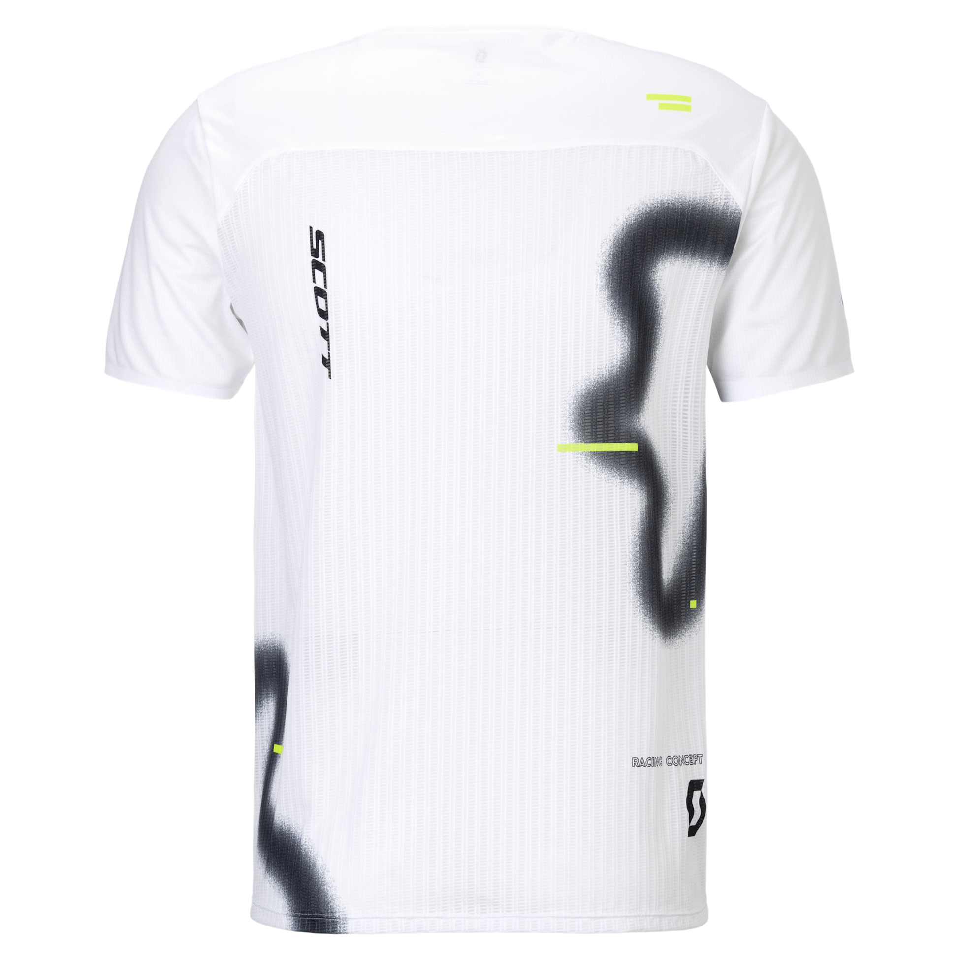 SCOTT RC Run Kurzarmshirt Herren white/black – Rückansicht
