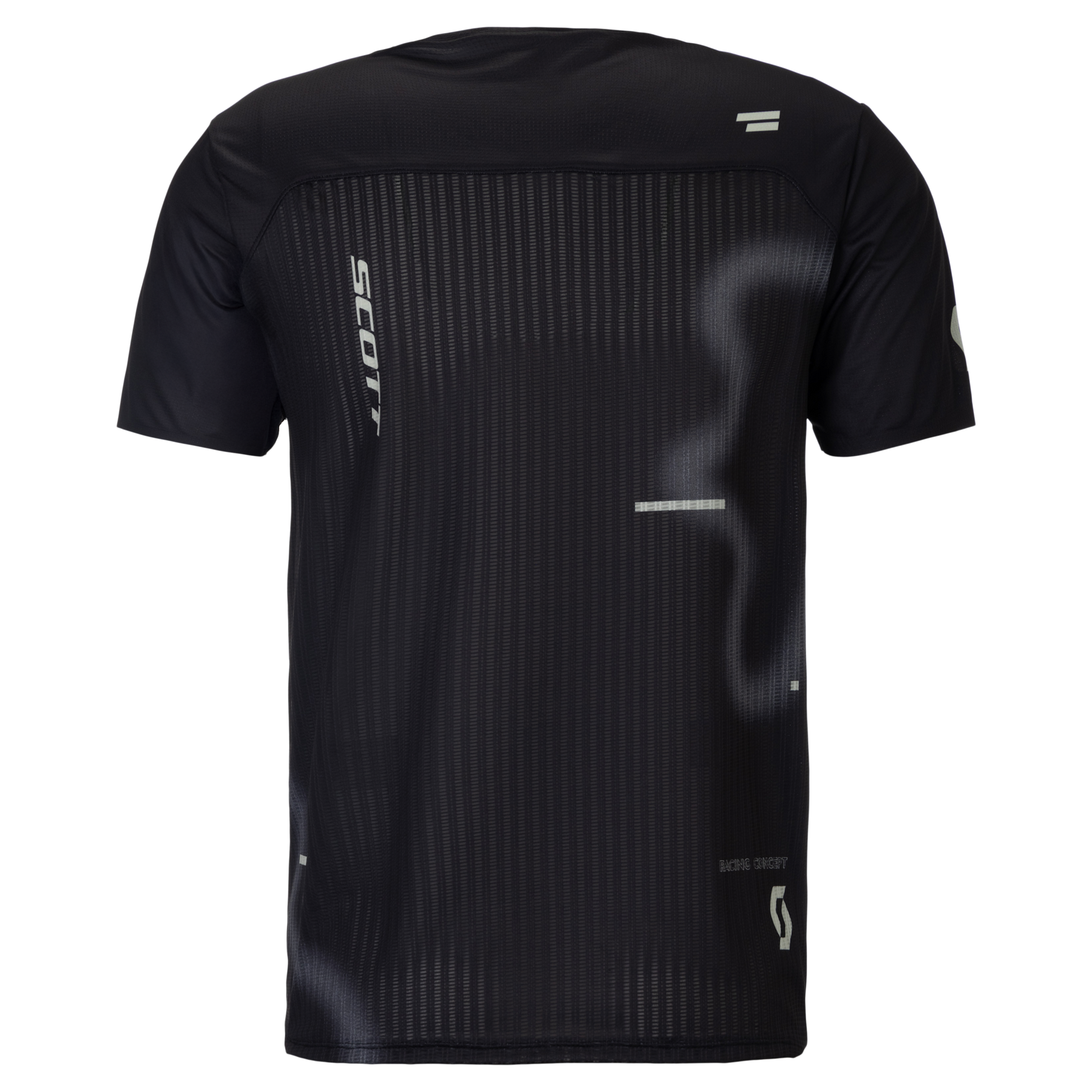 SCOTT RC Run Kurzarmshirt Herren black/spray grey – Rückansicht