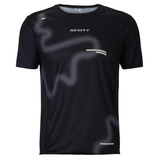 SCOTT RC Run Kurzarmshirt Herren black/spray grey – Packshot