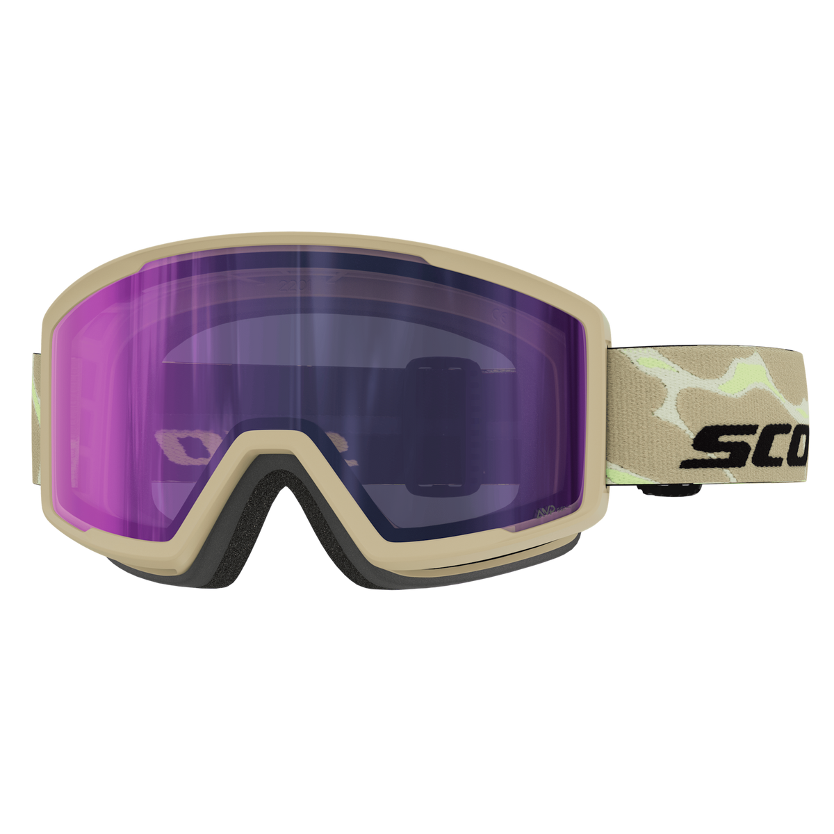 SCOTT Trace Pro Compact Light Sensitive Skibrille Mojave Beige - AMP LS Blue Chrome S2-4 Ansicht 1