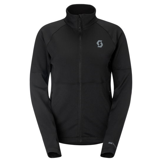 SCOTT Defined Mid Fleecejacke Damen Black Vorderansicht