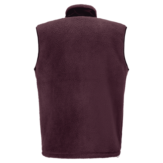 SCOTT Escape Heritage Pile Fleeceweste Herren Cocoa Red/Black Rückansicht