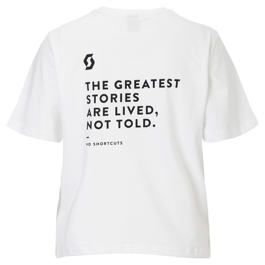 SCOTT Authentic Kurzarmshirt Damen - White Rückansicht