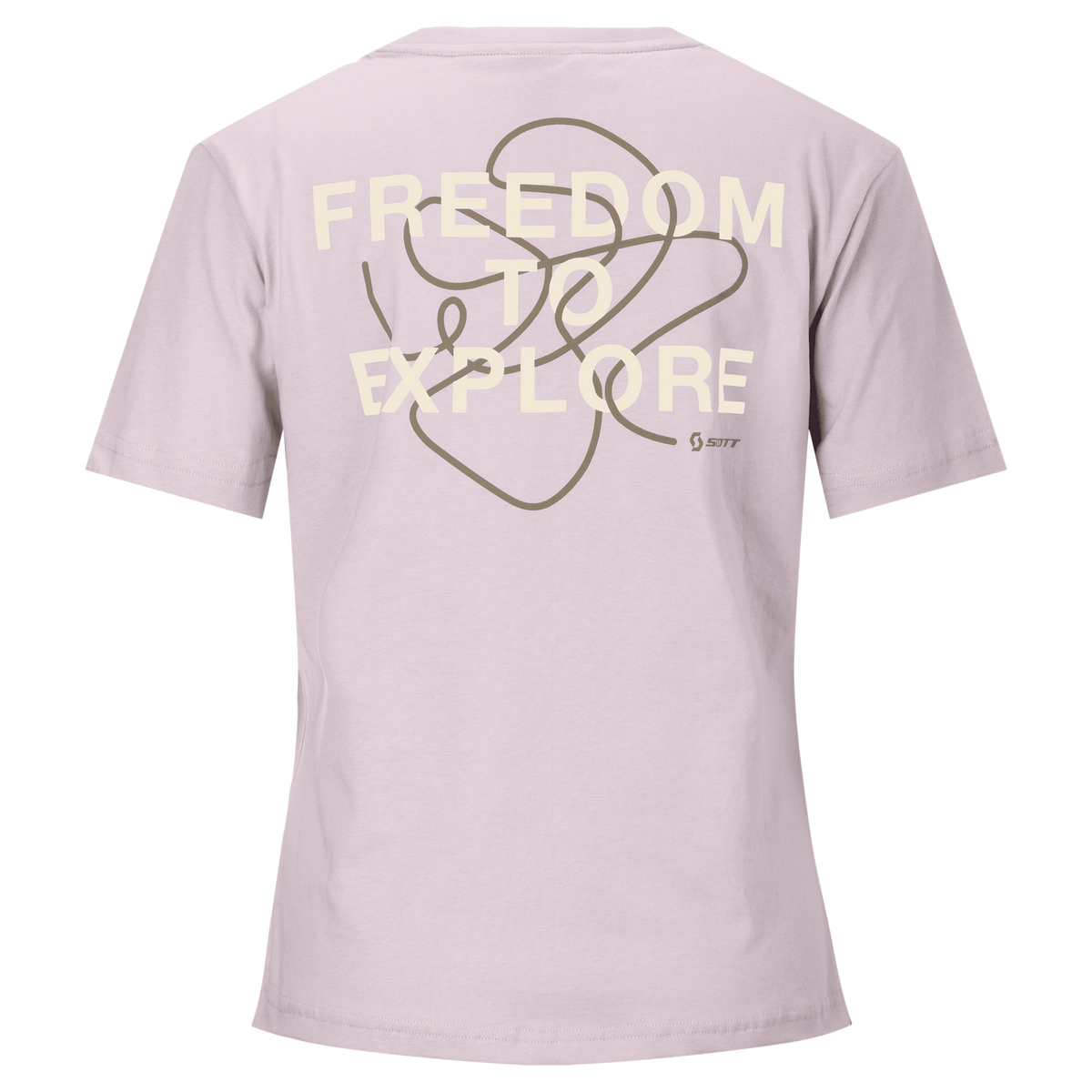SCOTT Backprint Kurzarmshirt Damen - Bliss Pink Rückansicht