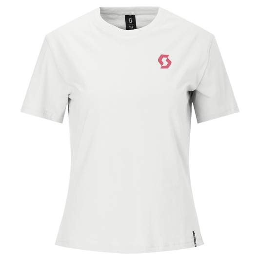 SCOTT Backprint Kurzarmshirt Damen - White