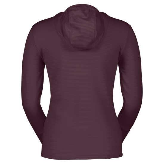 SCOTT Defined Light Hoody Damen – Cocoa Red hinten
