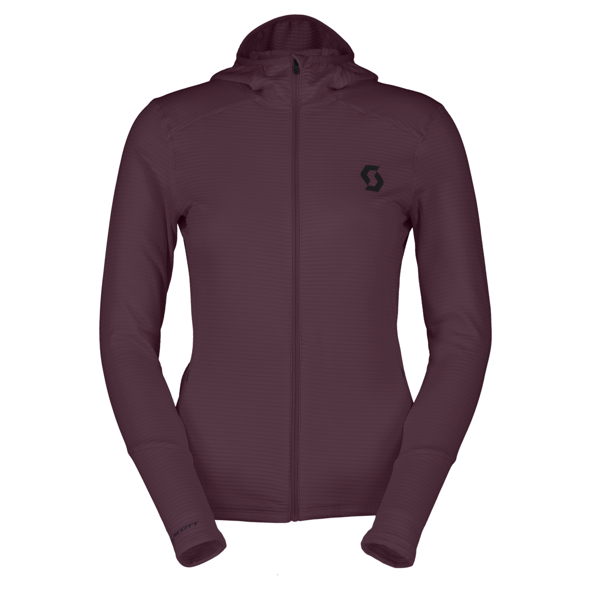 SCOTT Defined Light Hoody Damen – Cocoa Red vorne