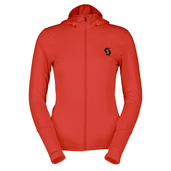 SCOTT Defined Light Hoody Damen – Turbo Red vorne