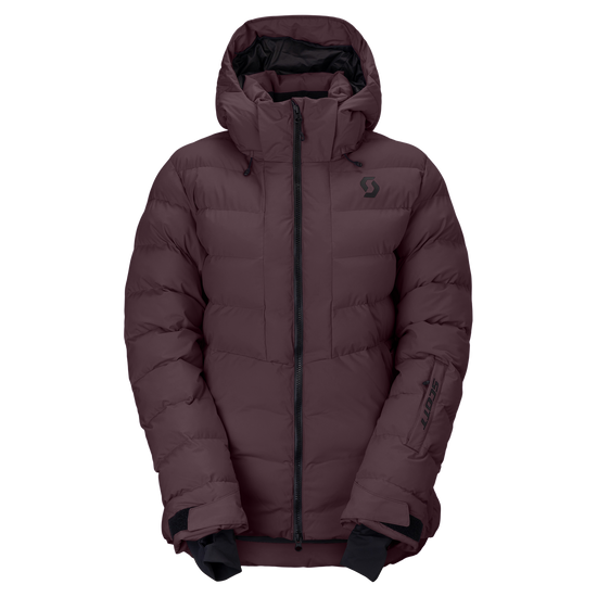 SCOTT Ultimate Warm Wintersportjacke Damen Cocoa Red Vorderansicht