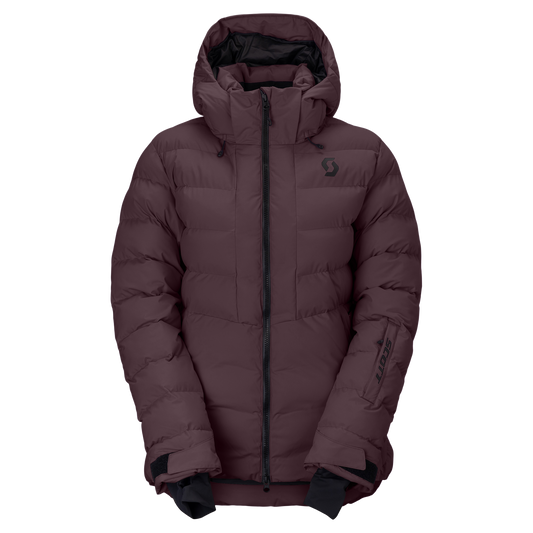 SCOTT Ultimate Warm Wintersportjacke Damen Cocoa Red Vorderansicht