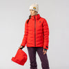 SCOTT Ultimate Warm Wintersportjacke Damen Cocoa Red Detail- und Lifestyleansicht 9