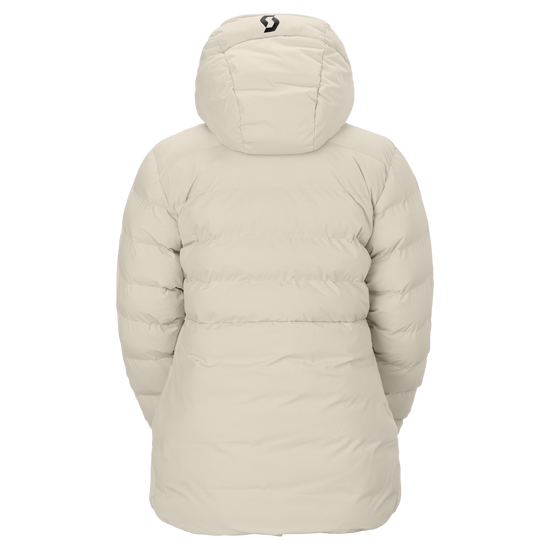 SCOTT Ultimate Warm Wintersportjacke Damen Latte Beige Rückansicht