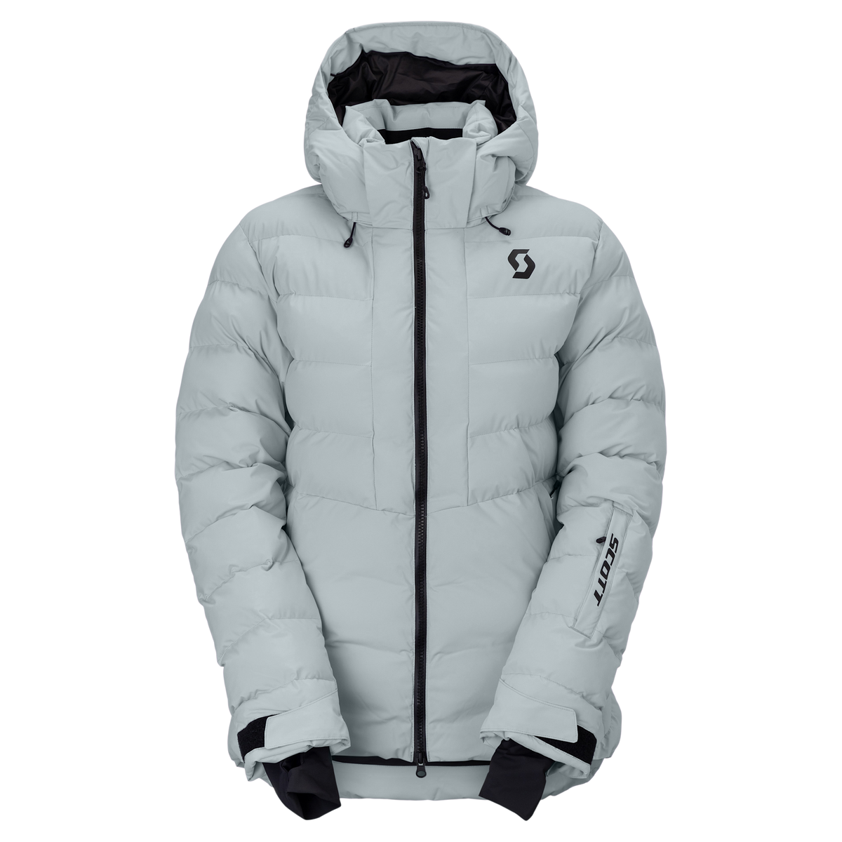SCOTT Ultimate Warm Wintersportjacke Damen Mist Blue Vorderansicht