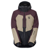SCOTT Ultimate Dryo Wintersportjacke Herren – Cocoa Red - Portobello Beige – Vorderansicht