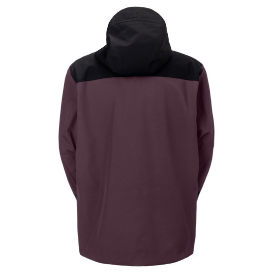 SCOTT Vertic Utility 3L Wintersportjacke Herren – Cocoa Red - Black – Rückansicht