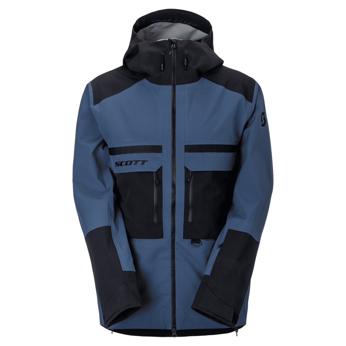 SCOTT Vertic Utility 3L Wintersportjacke Herren – Dusk Blue - Black – Vorderansicht