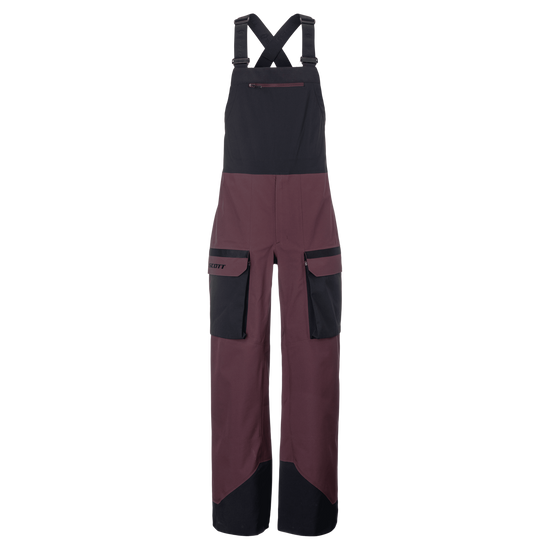 SCOTT Vertic Utility 3L Wintersporthose Herren – Cocoa Red - Black – Vorderansicht