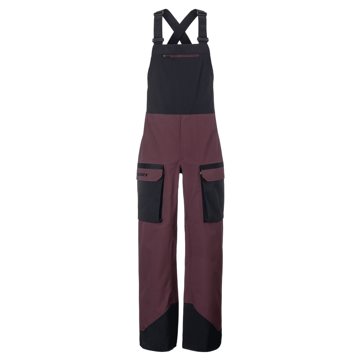 SCOTT Vertic Utility 3L Wintersporthose Herren – Cocoa Red - Black – Vorderansicht
