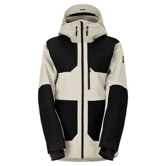 SCOTT Vertic Utility 3L Wintersportjacke Damen Black - Latte Beige Vorderansicht
