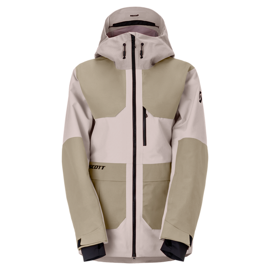 SCOTT Vertic Utility 3L Wintersportjacke Damen Wax Pink - Portobello Beige Vorderansicht