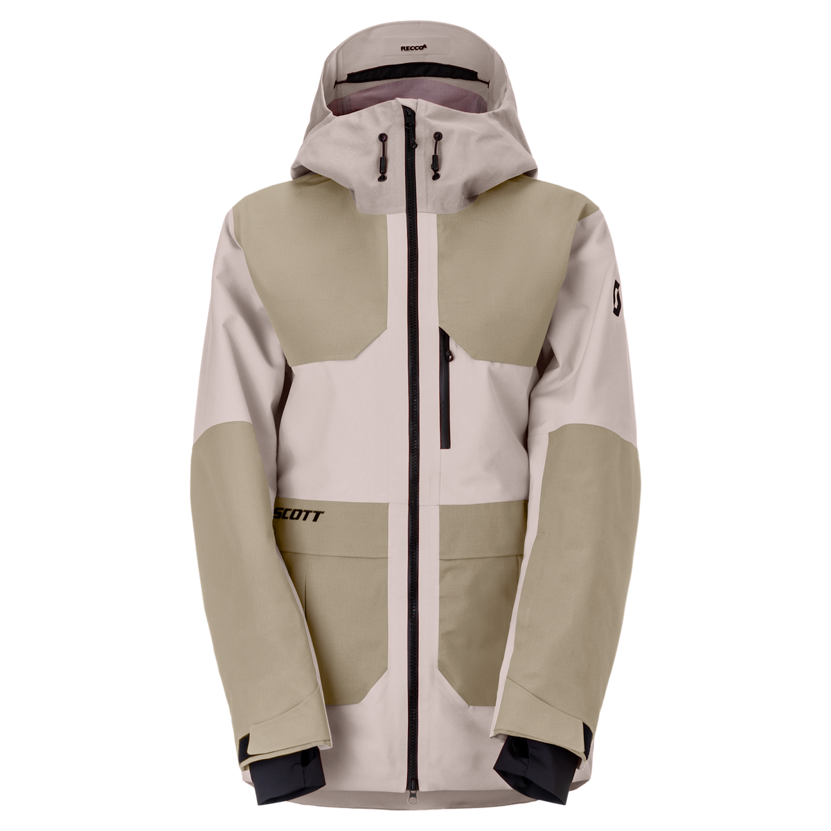 SCOTT Vertic Utility 3L Wintersportjacke Damen Wax Pink - Portobello Beige Vorderansicht
