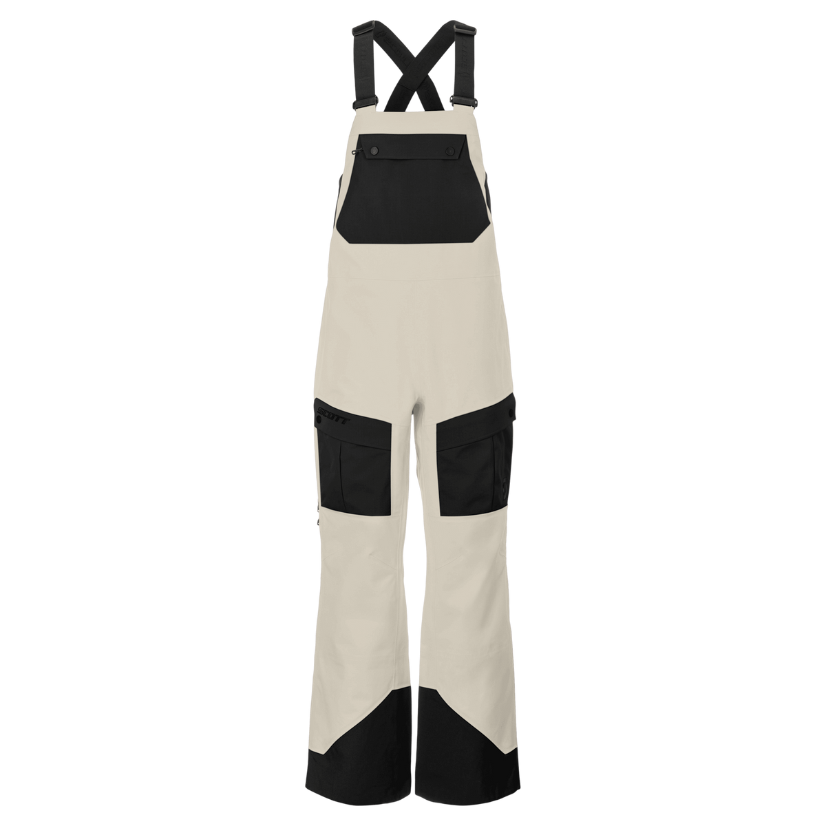 SCOTT Vertic Utility 3L Wintersporthose Damen Latte Beige - Black Vorderansicht