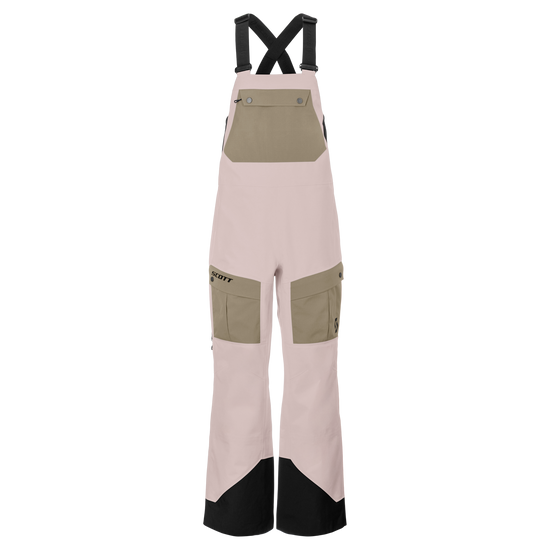SCOTT Vertic Utility 3L Wintersporthose Damen Wax Pink - Portobello Beige Vorderansicht