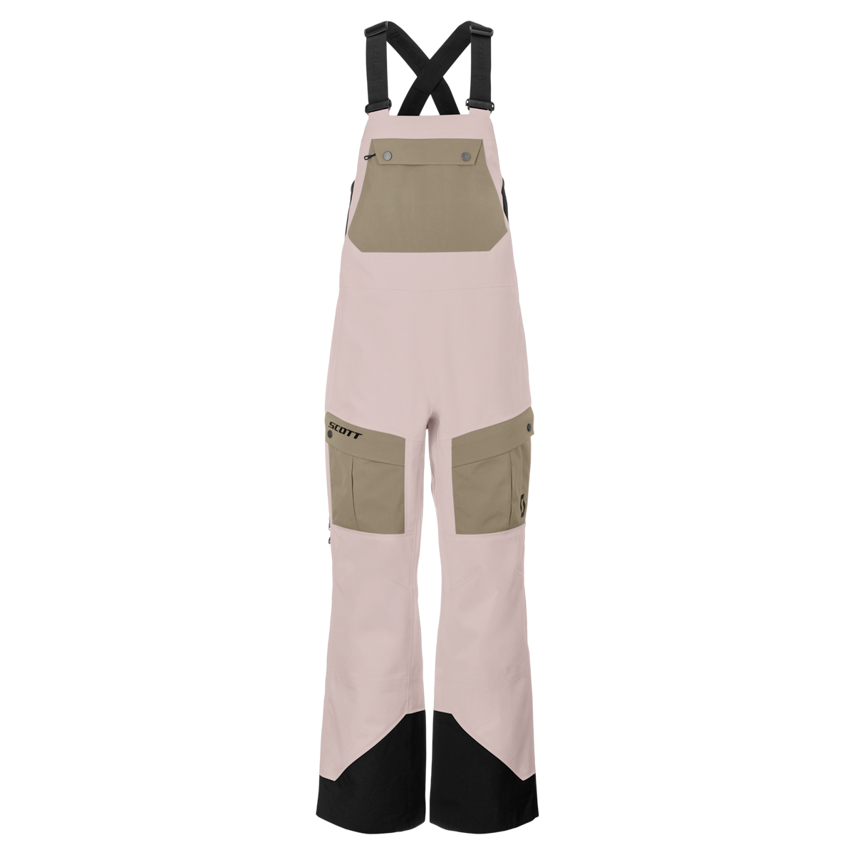 SCOTT Vertic Utility 3L Wintersporthose Damen Wax Pink - Portobello Beige Vorderansicht