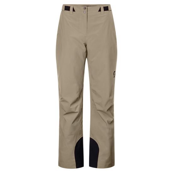 SCOTT Ultimate Dryo 10 Wintersporthose Damen – Portobello Beige – Vorderansicht