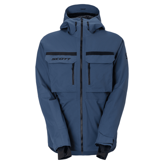 SCOTT Ultimate Dryo Utility Wintersportjacke Herren Dusk Blue Vorderansicht
