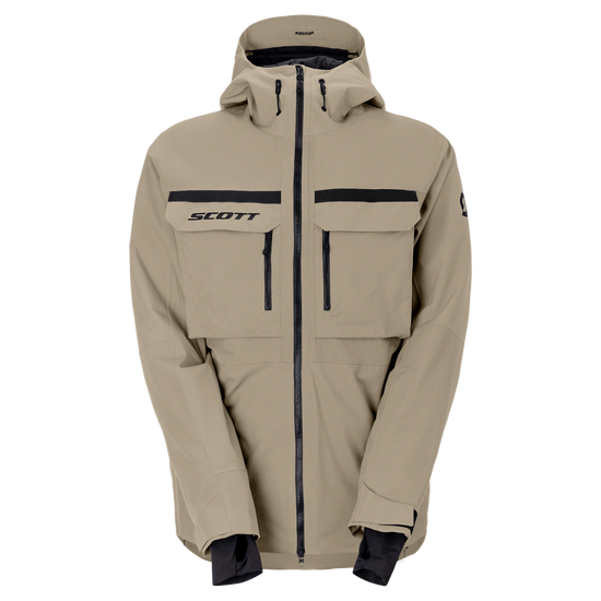 SCOTT Ultimate Dryo Utility Wintersportjacke Herren Portobello Beige Vorderansicht