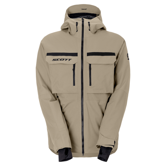 SCOTT Ultimate Dryo Utility Wintersportjacke Herren Portobello Beige Vorderansicht