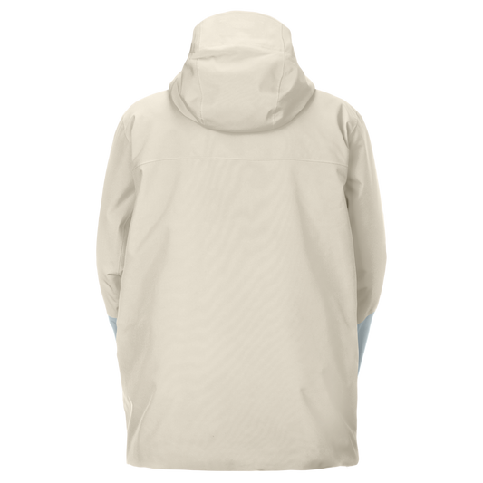 SCOTT Ultimate Dryo Utility Wintersportjacke Damen Latte Beige - Mist Blue Rückansicht