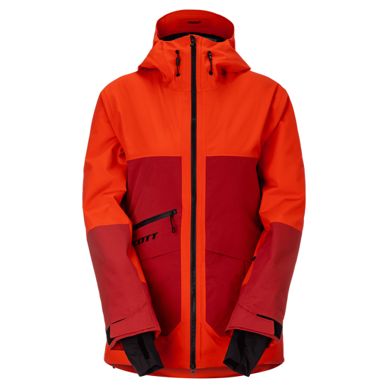 SCOTT Ultimate Dryo Utility Wintersportjacke Damen Turbo Red - Toasted Red Vorderansicht