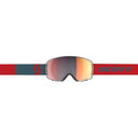 Scott LCG COMPACT GOGGLE - Neon Red - Aruba Green - Solar Red Chrome One Size Brillen - PeakStyle
