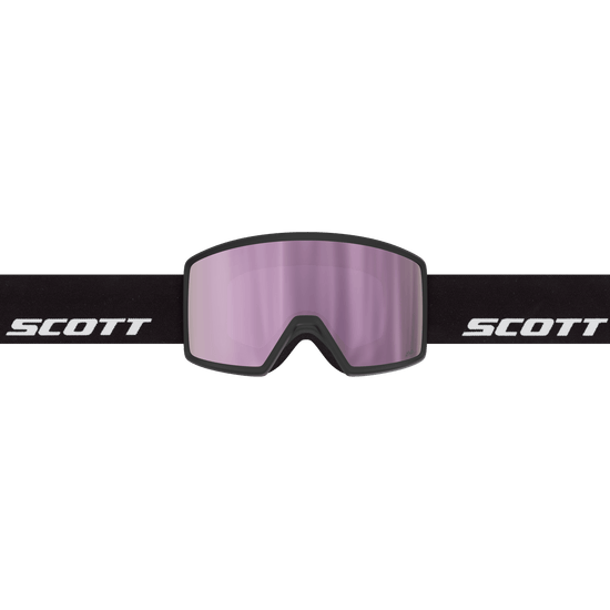 SCOTT Neo Skibrille Black - AMP Lavender Chrome S3 – Seitenansicht