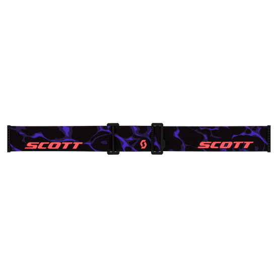 SCOTT Neo Skibrille Black - Purple - AMP Red Chrome S3 – Rückansicht