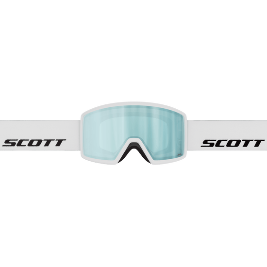 SCOTT Neo Skibrille White - AMP Ice Chrome S2 – Seitenansicht
