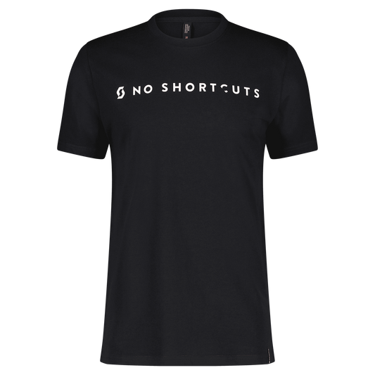 SCOTT No Shortcuts Kurzarmshirt Herren F26 – Black Vorderansicht