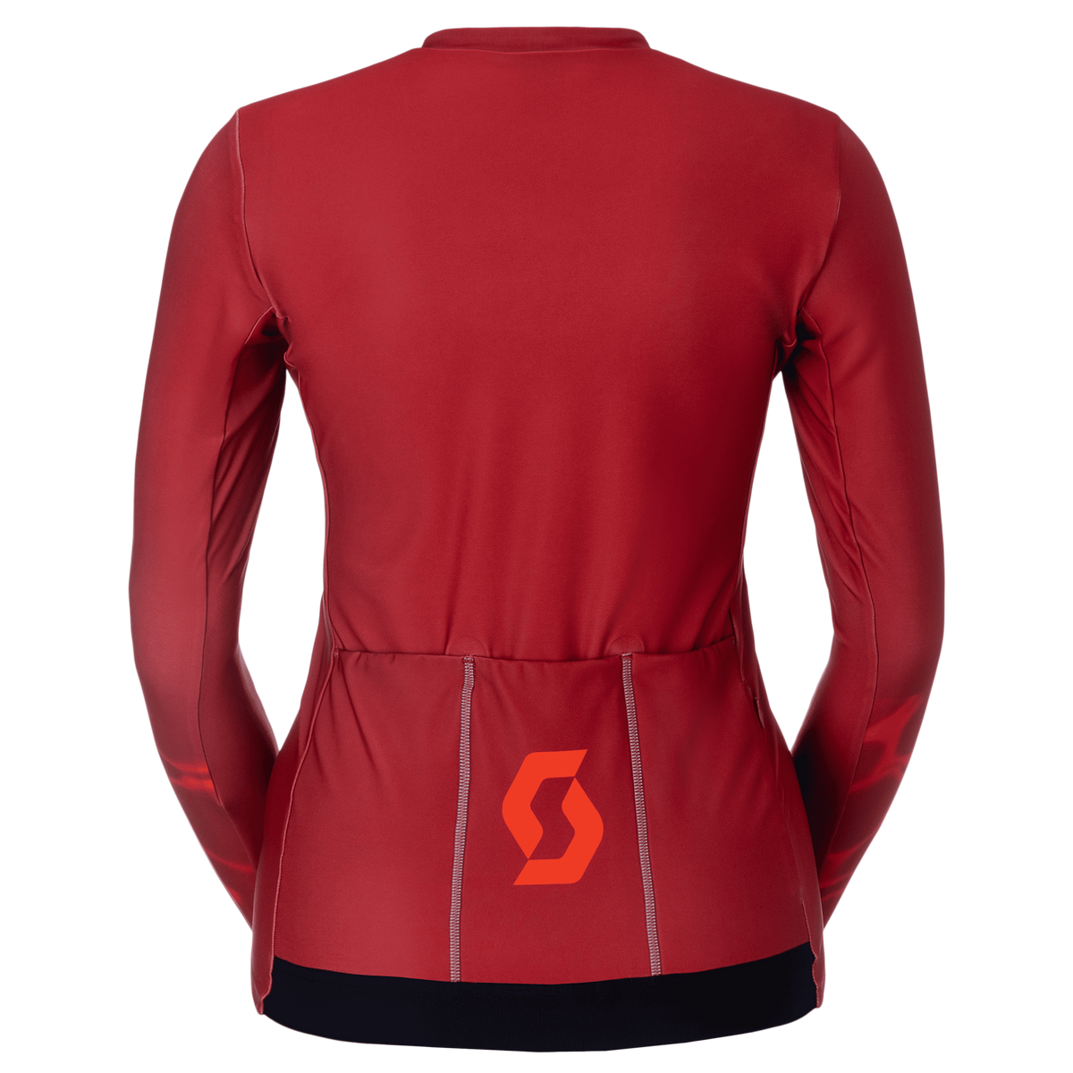 SCOTT Pro Mid Langarm-Radtrikot Damen Turbo Red - Toasted Red Rückansicht