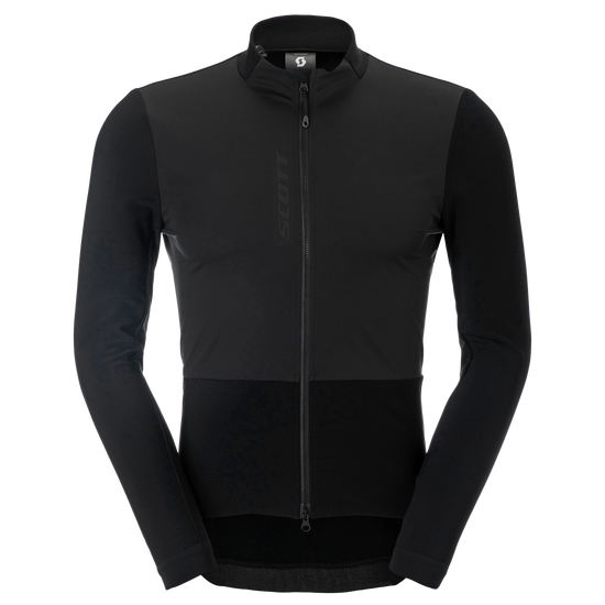 SCOTT Pro Warm Windbreaker Langarm-Radtrikot Herren - Black
