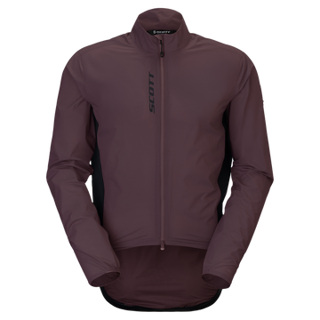 SCOTT Pro Waterproof Fahrradjacke Damen Cocoa Red Vorderansicht