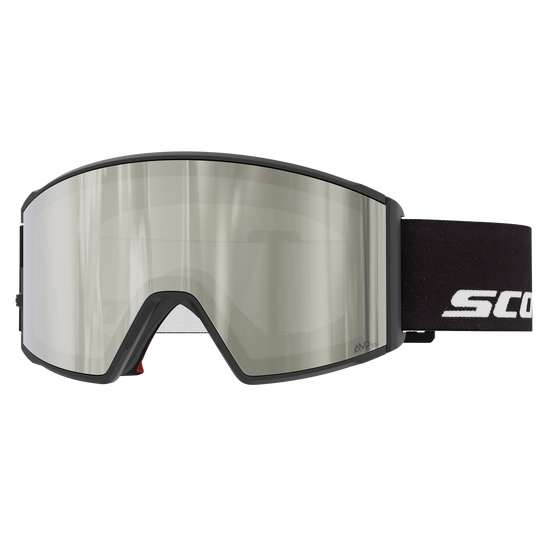 SCOTT React Skibrille – Black - AMP White Chrome S2 – Ansicht 1
