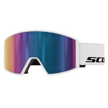 SCOTT React Skibrille – White - AMP Teal Chrome S2 – Ansicht 1