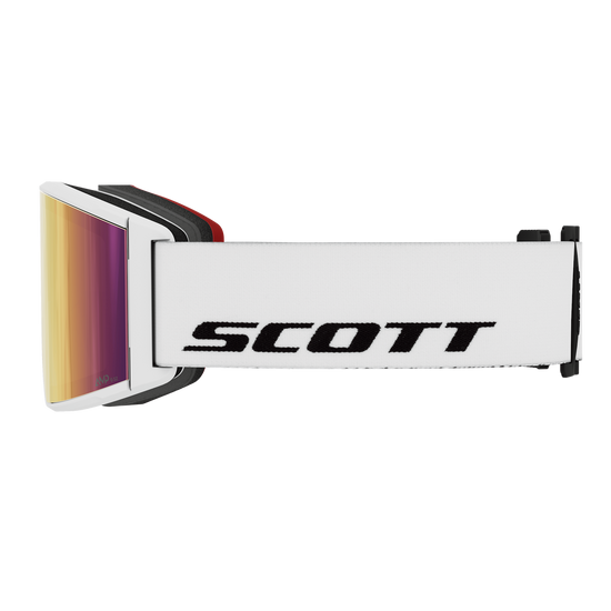 SCOTT React Skibrille – White - AMP Teal Chrome S2 – Ansicht 4