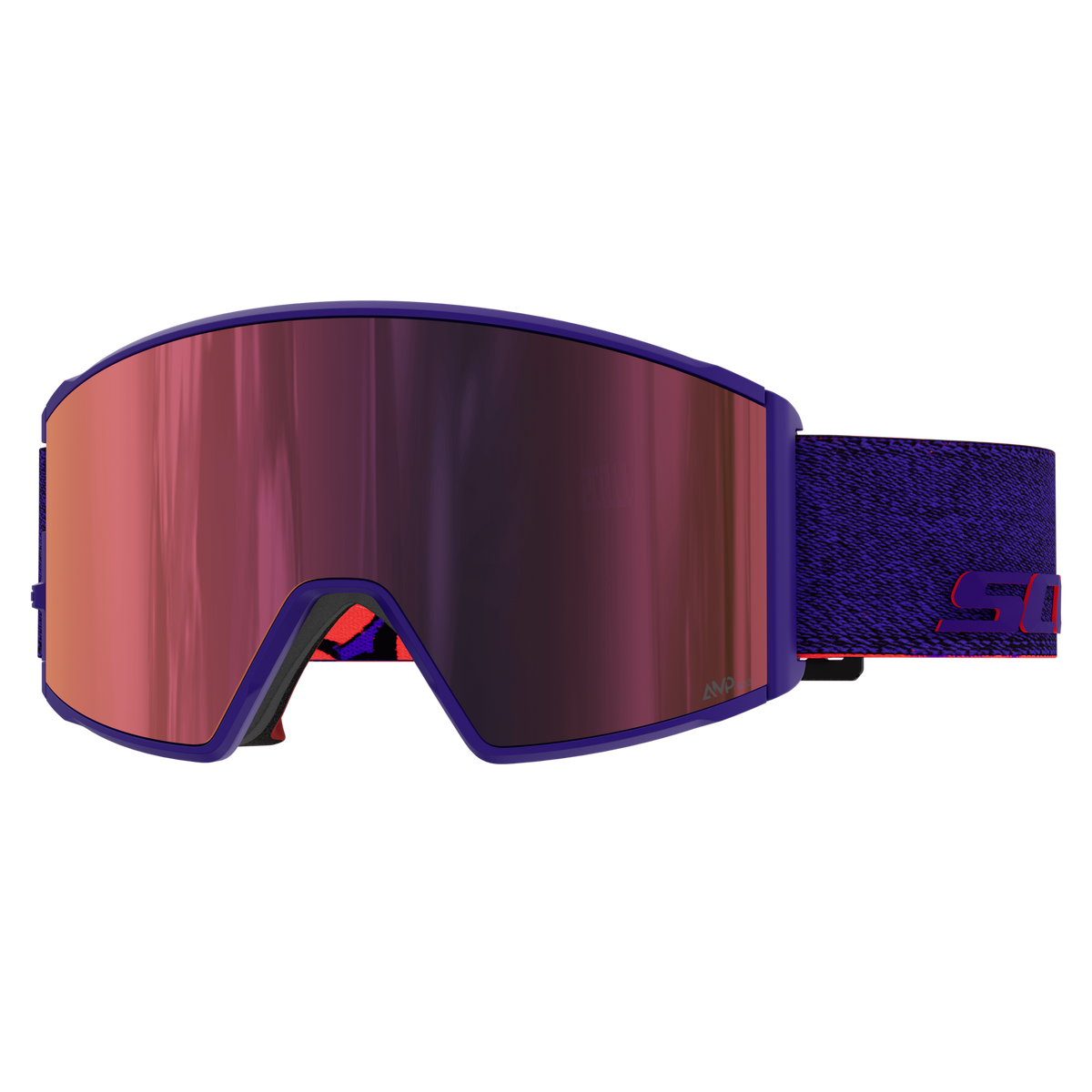 SCOTT React Skibrille – Purple - AMP Red Chrome S3 – Ansicht 1